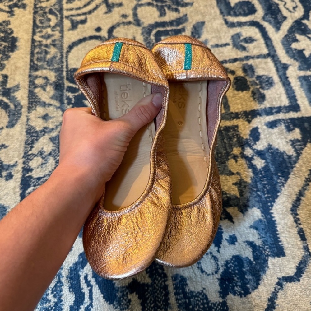 Tieks Rose Gold Flats